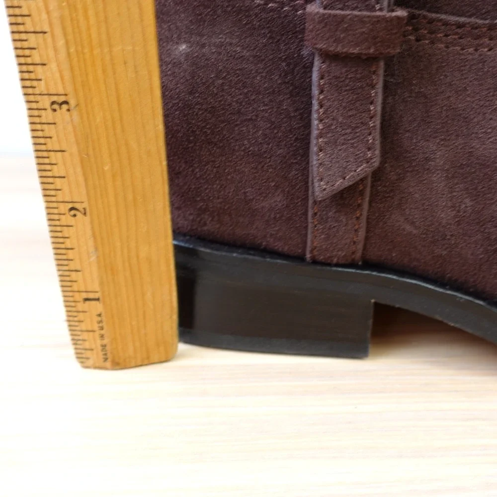 Dolce Vita Womens Knee High Boots 10 Dark Brown Suede Y2K Tech Waterproof $275